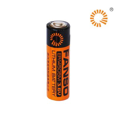 China Lisocl2 Lithium Chloride Primary AA Battery Bobbin Type Fanso Battery ER14505M 3.6V AA Lithium Thionyl Batteries for sale