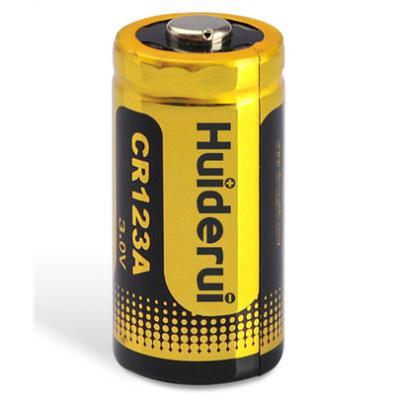 China Huiderui Battery Primary Cylindrical CR123A LiMnO2 Lithium Batteries Lithium Manganese Dioxide Battery 2/3 A for sale