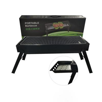 China Custom Made Mini BBQ Grill Portable Style Outdoor Camping Charcoal BBQ Folding Grill Easily Assembled for sale