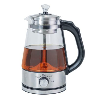 China 220V 1.0L Portable Multi-Functions Temperature Control Electric Kettle Glass Tea Maker Electric Kettle Home Appliances for sale