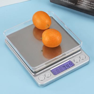 China Cafe Kitchen Scales Durable And Comfortable 3000G Stainless Steel Digital Touch Food Kitchen Scale Weight for sale