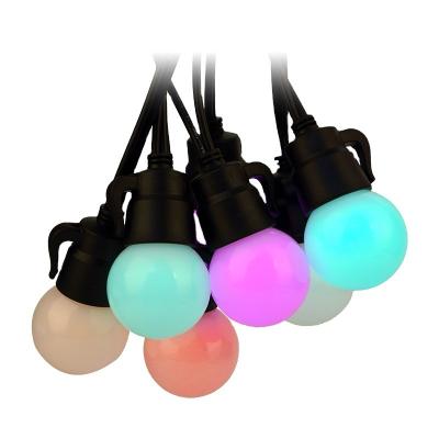 China High Quality Outdoor Decorative Waterproof Led String Light Smart G40 RGB Bulbs Lighting Festive Christmas Led String Lights for sale