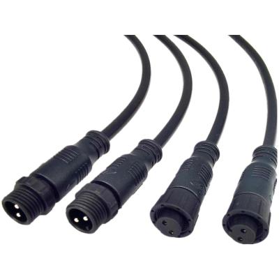 China Screw With Wire Standard Export Packaging 4 Pin Circular Waterproof Cable Straight Male Female Connector for sale