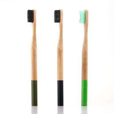 China Natural Care Disposable Organic Biodegradable Clean Bamboo Teeth OEM Charcoal Wooden Toothbrush for sale