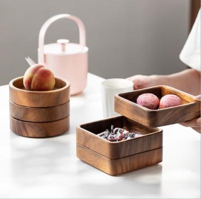 China Serving Trays Mini Heart Trays Decorative Head Rectangle Wholesale Viable Set Round Stackable Wooden Walnut Sensory Tray For Food for sale