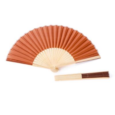 China Custom Hand Held Folding Folding Paper Hand Held Europe Fan Bamboo Fans Decoration Without Gift Box for sale