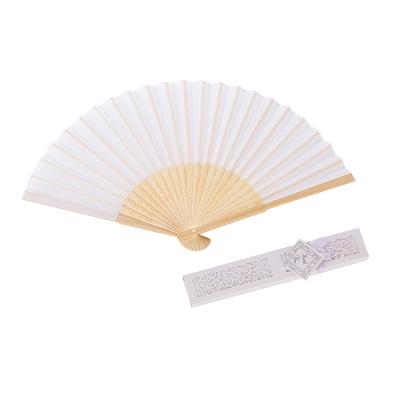 China Europe Custom Made Chinese Promotional Paper Hand Fan Custom Printed Folding Hand Fan With Gift Box for sale