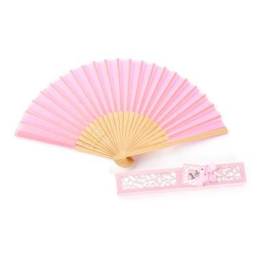 China Europe Chinese Supplier Wedding Colorful Souvenirs Hand Folding Fan With Gift Box for sale