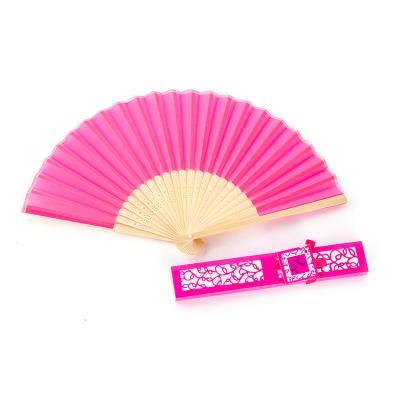 China Europe Chinese Traditions Features Custom Hand Folding Paper Fan Printed For Gift With Gift Box for sale