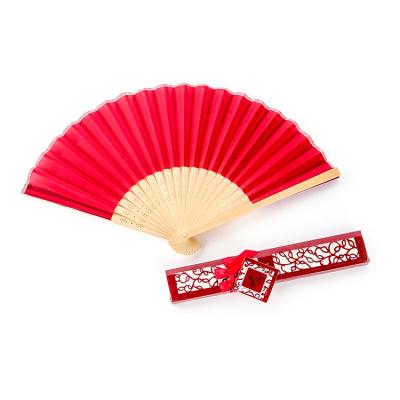 China Europe Chinese Promotional Paper Hand Fan Custom Printed Folding Hand Fan With Gift Box for sale