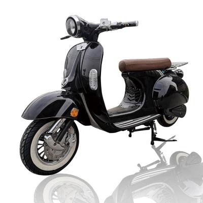 China High Quality Vespa Retro Style Electric Scooter For Adults With Removable Lithium Battery Dual Front/Rear: 3.5-10