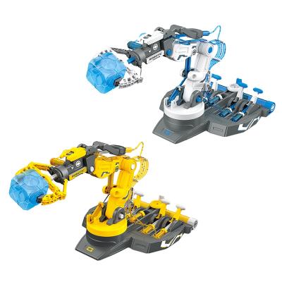 China Educational Science Rod Kit DIY Assemble Block 220pcs Set Hydraulic Manipulator Toy Robotic Arm 87*44*64cm for sale