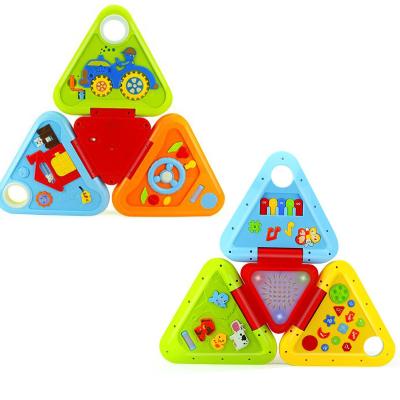 China Kid Multifunction Maker Teaching Machine Baby Friendly Triangle Material Interesting House Educational Plastic Triangle Toy for sale