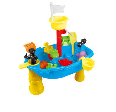 China Material Manufacturer Summer Friendly Outdoor Pirate Ship Beach Set Toys , Cheap Play Chair Set Beach Table Toys for sale