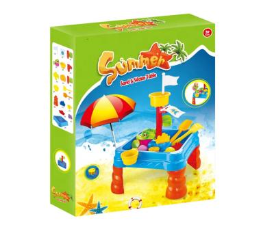 China Material Manufacturer Friendly Popular Sales Summer Toys Beach Table Beach Toys 22pcs Kids Summer Square Toy for sale