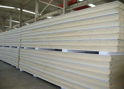 China Heat Insulation Pu Polyurethane Sandwich Panels Anti Noise For Prefab Building for sale