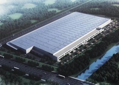 China Edificios prefabricados del metal de la estructura industrial del palmo grande para el taller y Warehouse en venta