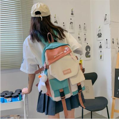 China Color Matching Waterproof School Bag School Students Grade Badges Third-Sixth Grade High School Students Female Li for sale