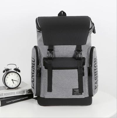 China Waterproof contrasting color large capacity schoolbag male Korean version of the tide high school college student backpack female lightweig for sale