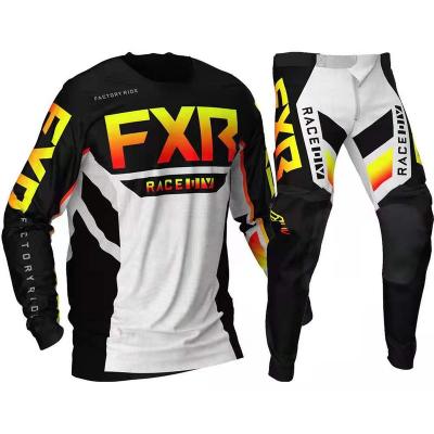 China 2022 NEW FXR Motocross Anti-UV Gear Set Tank Top and Pant Dirt Bike MX Suit Moto Tank Top Set Long Sleeve Motorcycle Tank Top Sets for sale