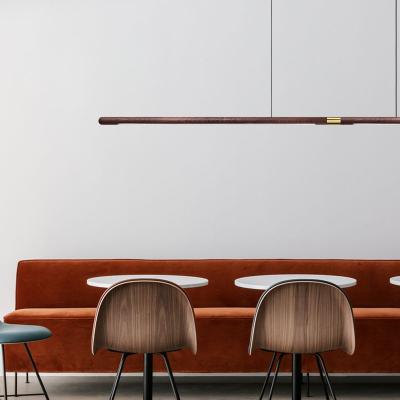 China 220cm Modern Wood Pendant Lights Modern LED Pendant Lamps For Dining Living Room Kitchen Customized Chandelier for sale