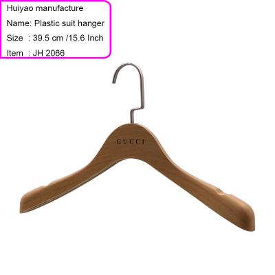 China New Customized Luxury Lady's Classic/Postmodern Coat Hanger Plastic Suit Hanger for sale