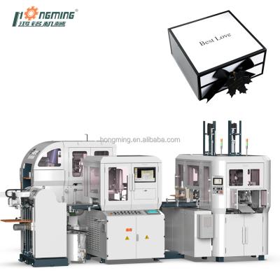 China Automatic Cosmetic setup Box Making Machine HM-ZD350D for sale