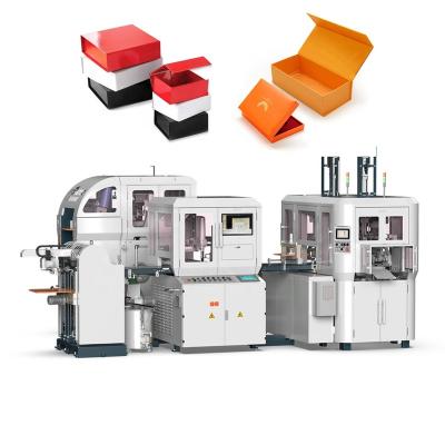 China Package Machine Manufacturer Automatic Lid and Base Rigid Box Machine (HM-ZD350D) for sale