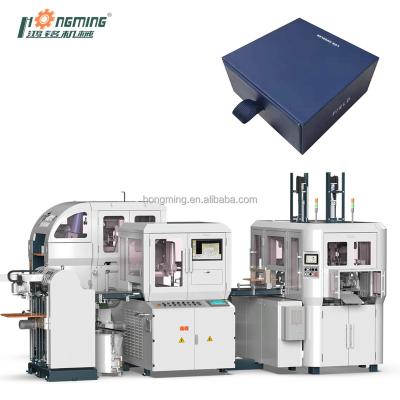 China Paper Production Making Machine Automatic Perfume Rigid Box Making Machine (HM-ZD350D) for sale