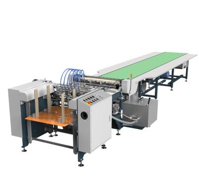 China HM-650A Automatic Gluing Machine With Feeder HM-850A 6350*1650*1100mm for sale