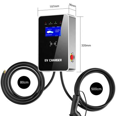 China Econg 22kW Commercial EV Charger WIFI  Smart AC Type 1 Type 2 GBT Home  32A 380V RFID EV Charging Wallbox QL-A01 for sale