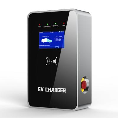 China 7kW Commercial EV Charger WIFI App RFID Smart AC EVSE Wallbox Type 1 Typ GBT Home EV Car Charging Station QL-A01 for sale