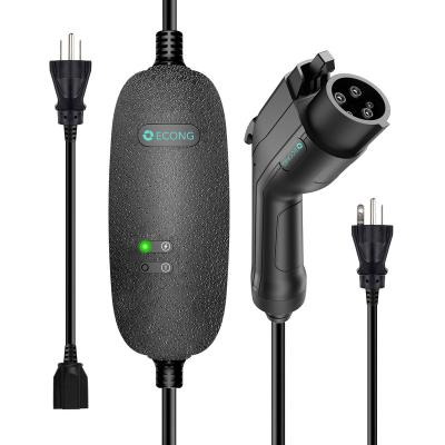 China / Econg New Update Waterproof  Model 3 Level 2 16A  3.5KW  Fast Electric Car Portable Type 1 EV Charger for sale