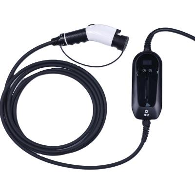 China Home ECONG 3.5KW Portable EV Charging Cable with 5m Black Cord 16A 220V for sale