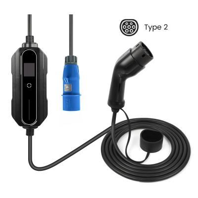 China Thermoplastic UL94 V-0 Econg EV Charger Manufacturer  Level 1 Portable  Type 1 32A  Home UK Plug 7KW Portable Mobile Portable  EV Charger UK for sale