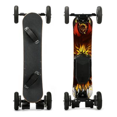 China Custom Professional Adult Dual Motor Wooden Adult Off Road Electric Skateboard for sale