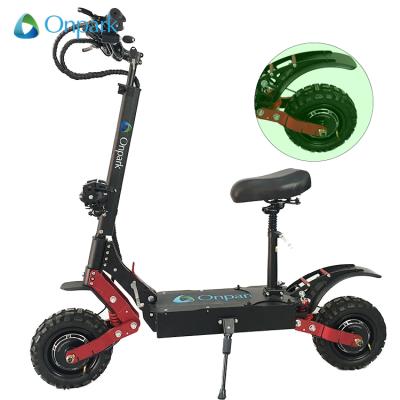 China elektricni skuter folding 11 inch 72v dual motor 5000w e unisex electric scooter with seat for sale