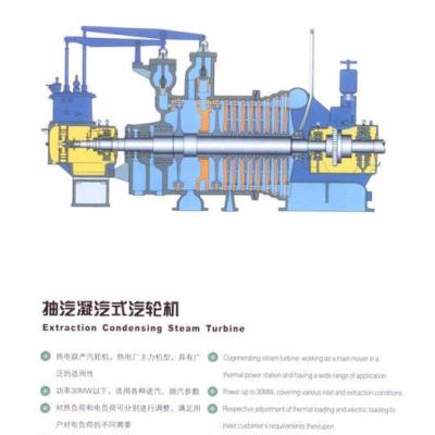 China Factory Industrial Extraction Condensing Steam Turbine For Power Plant for sale