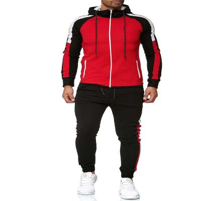 China 2021 New Breathable Men's Sports Casual Suit Is Striped Colorful Tracksuits For Men Jogging for sale