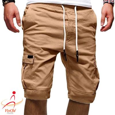 China Anti-Wrinkle Six Pockets Cargo Pants Plus Size Sports Shorts Casual Drawstring Men's Track Pants Jogger for sale