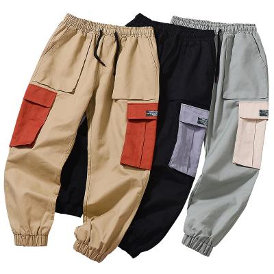 China QUICK DRY Men's Drawstring Cotton Panties Multi Pockets Loose Casual Pants For Men Sporty for sale