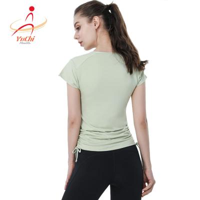 China New Half Zipper Yoga Suit Breathable Running Sleeve Long Jacket Breathable Quick Dry Tight Clothes For Women for sale