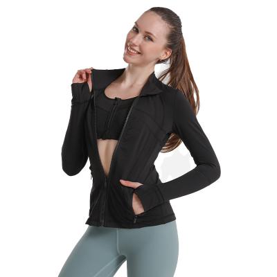 China QUICK-DRY QUICK-DRY Autumn Gym Girls Fitness Zipper Sports Slimming Coats For Women Running Top 2021 for sale