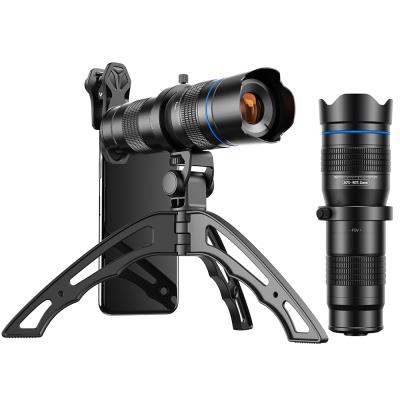 China 2021 New Attachable Trending Mobile Accessories Telescope Lens Smartphone 20-40X Real Zoom With Tripod for sale