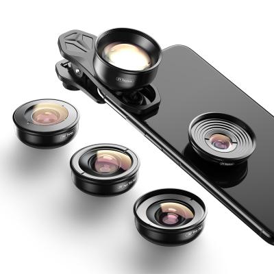 China Apexel Lens America Europe HD Version HD Version Detachable Hot Selling Hot Selling Multifunctional 5in1 Professional Mobile Phone Lens Kit For iPhone for sale