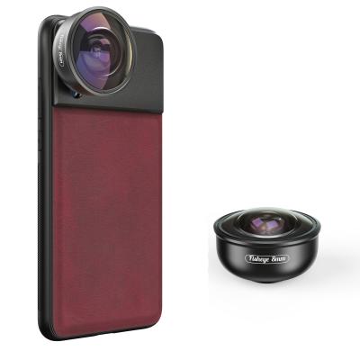 China Apexel Optical Glass + Pro 185 Degree 8mm Aluminum Full Frame Fisheye Lens For Smartphone for sale