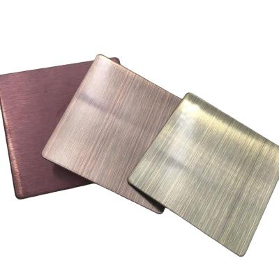 China Architecture / Decoration Finish 304l Stainless Steel Sheet 4x8 Stainless Steel Sheet Hairline For Kitchen 316 Stainless Steel 30 Gauge Movable Sheet Metal for sale