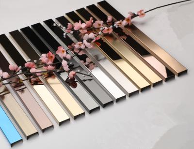 China High Quality Decoration Foshan Factory Tile Trim Stainless Steel Tile Trim U Channel 304 Tile Profiles For Sale for sale