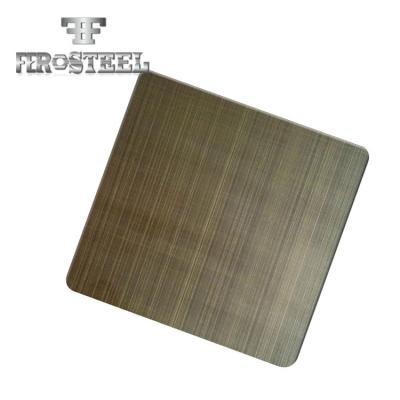 China Decoration 0.3-3mm 201 304 316l 430 2B Finish Various Color Foshan Satin NO.4 Stainless Steel Sheet for sale