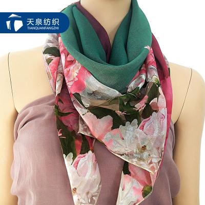 China Anti-static Hot Selling Soft Touch Digital Printed Chiffon Polyester 100% Muslim Fabric For Scarf for sale